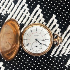 Antique Fortune AWC Co Hunter Case pocket Watch
